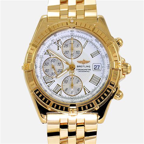 gold breitling watch|Breitling watches for men goldsmiths.